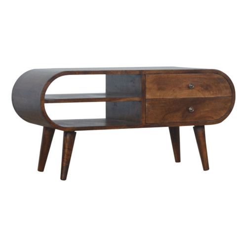 Circular Media Unit - Chestnut