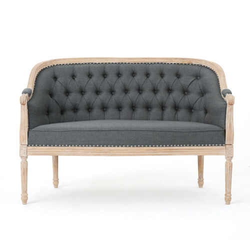 French Country Chesterfield Style Tufted Loveseat French Country Chesterfield Style Tufted Loveseat