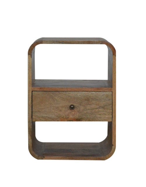 London - Nightstand - Beige Brown