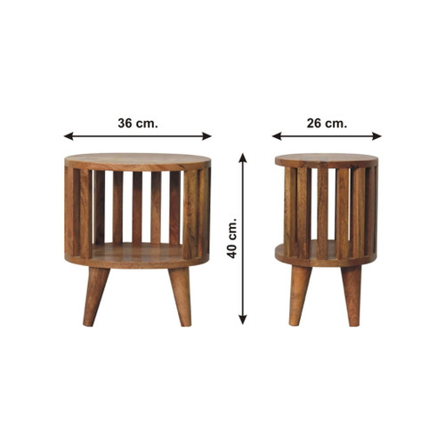 Ariella - Single Shelf Nightstand - Oak