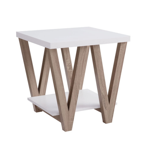 Set Of Tables, Home, Livingroom End Table & Coffee Table With Bottom Shelve