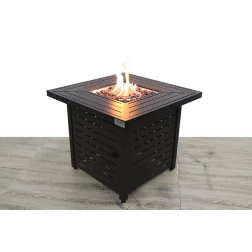 Outdoor Fire Pit Table With Lid, High-Quality Materials - Black Outdoor Fire Pit Table With Lid, High-Quality Materials - Black