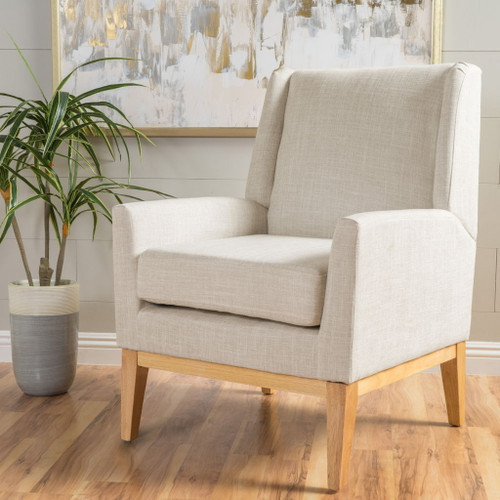 Modern Accent Chair With Padded Cushion Seat