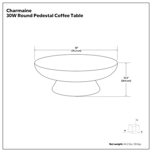 Charmaine - Cast Aluminum Coffee Table - Black