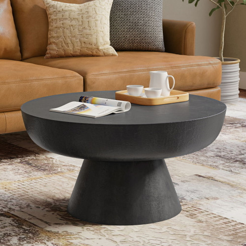 Charmaine - Cast Aluminum Coffee Table - Black