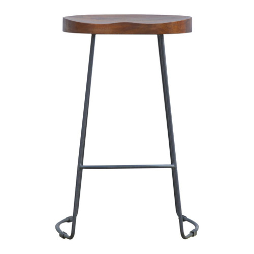 Industrial Chunky Bar Stool - Chestnut Industrial Chunky Bar Stool - Chestnut