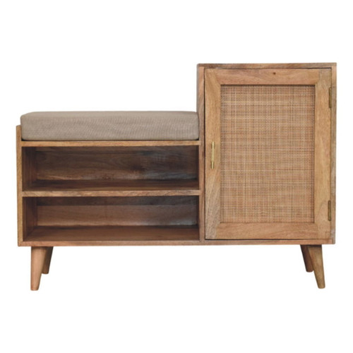 Larissa - 2 Slot Bench Unit - Beige Larissa - 2 Slot Bench Unit - Beige