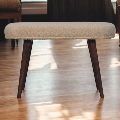 Boucle Nordic Bench - Honey Caramel Boucle Nordic Bench - Honey Caramel