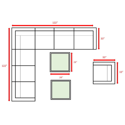 Outdoor Wicker Conversation Set With Cushions, All Weather