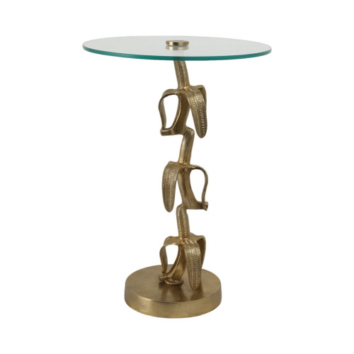 22" x 15" Bananas Accent Table - Gold
