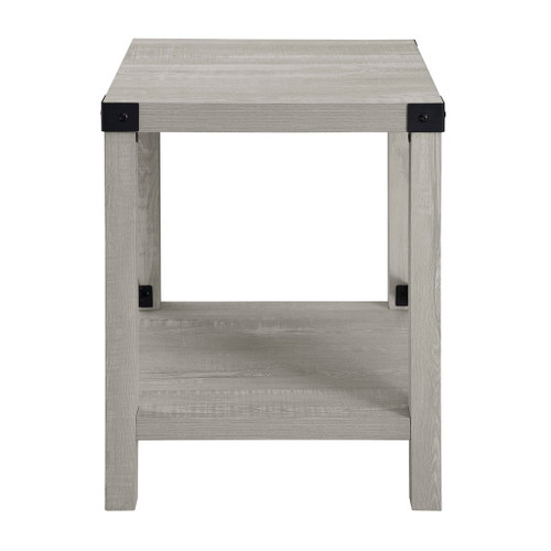 Farmhouse Metal X Table With Lower Shelf