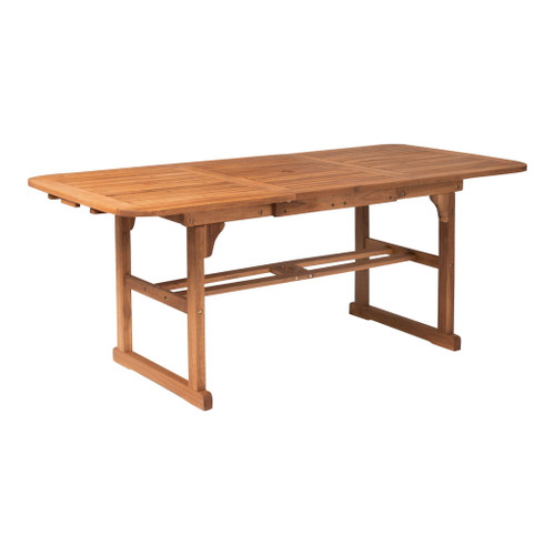 Modern Slat Top Solid Acacia Wood Butterfly Outoor Dining Table Modern Slat Top Solid Acacia Wood Butterfly Outoor Dining Table