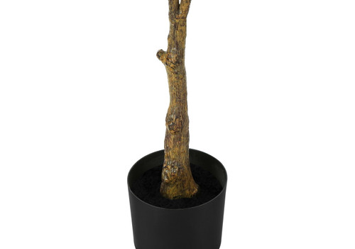 52" Tall, Artificial Plant, Rubber Tree, Indoor, Fake, Floor, Greenery, Potted, Real Touch, Decorative - Green / Black