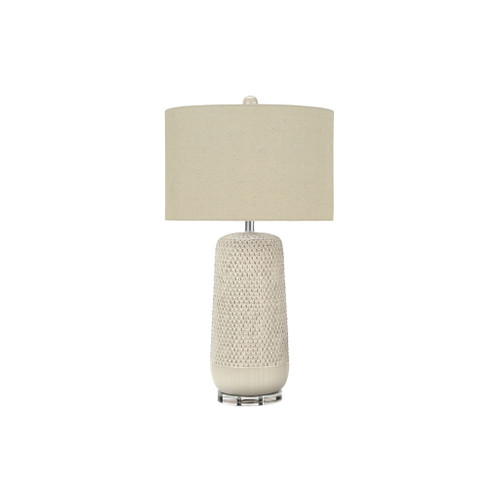 Contemporary Lighting, Table Lamp, Ceramic, Resin - Cream
