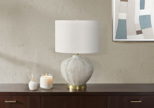 Transitional Lighting, Table Lamp, Resin - Cream