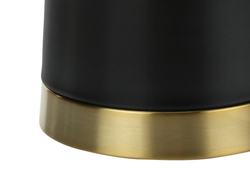 Lighting, Table Lamp, Resin, Contemporary - Black / Cream