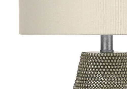 Lighting, Table Lamp, Resin, Contemporary - Gray