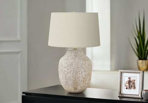Lighting, Table Lamp, Ceramic, Transitional - Cream