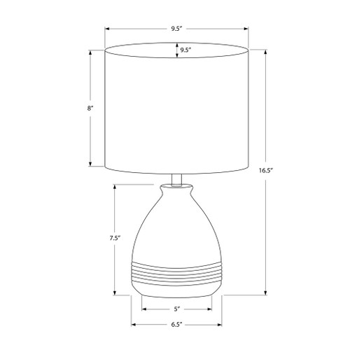 Lighting, Modern Table Lamp - Cream