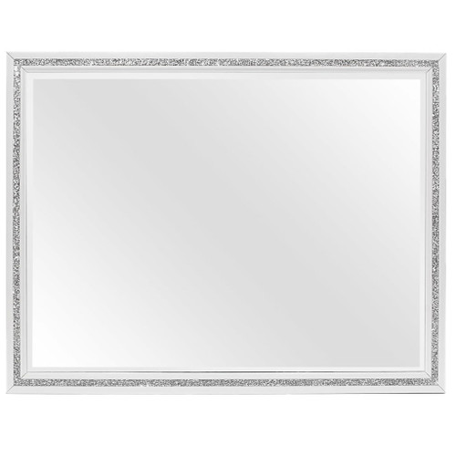 Almera - Glitter Mirror - White
