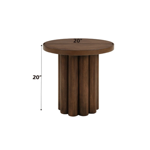 Loanna - Wooden Color End Table - Brown