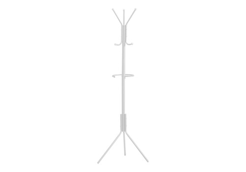 Coat Rack, Hall Tree, Free Standing, Hanging Bar, 6 Hooks, Entryway, Contemporary & Modern