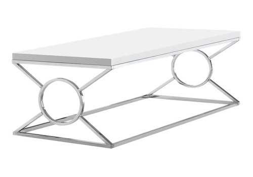 Table, Rectangular, Glossy Contemporary & Modern - White