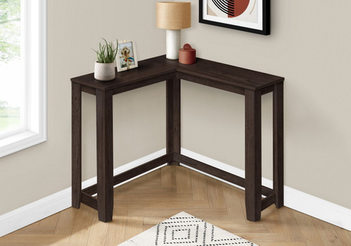 Corner Accent Console Table For Entryway, Unique Design Contemporary & Modern
