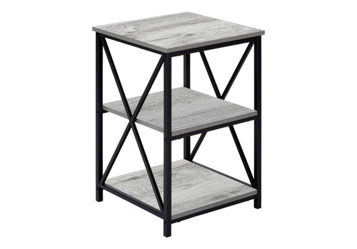 3 Tier Accent Table, Side Marble Look Contemporary & Modern