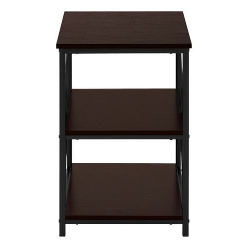 3 Tier Accent Table, Side Marble Look Contemporary & Modern