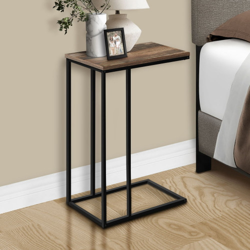 Accent Table, C - Shaped, Space-Saving Functionality