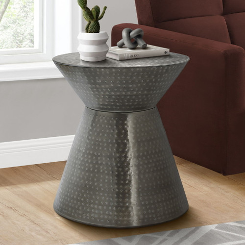 Drum Accent Side Table, Contemporary & Modern Elegant Design