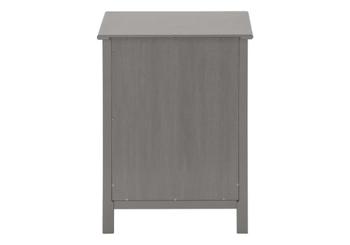 Accent End Table, 2 Tier, Storage Drawer, Transitional Style