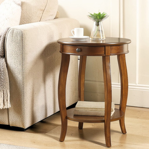Alysa - Walnut Accent Table - Walnut