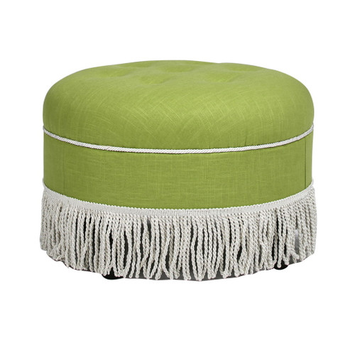 Yolanda - Round Upholstered Accent Ottoman