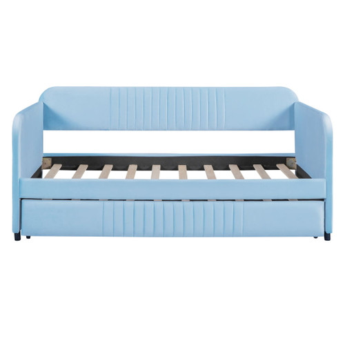 Upholstered Daybed Sofa Bed With Trundle Bed