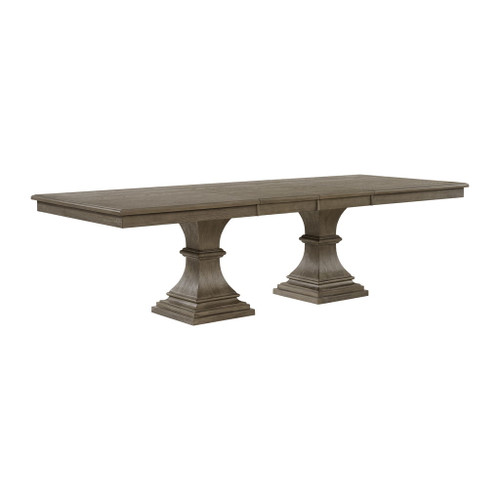 Kings Court - Rectangular Dining Table With Leaf - Gray