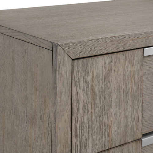 Kelis - 3 Drawer Nightstand With USB - Gray
