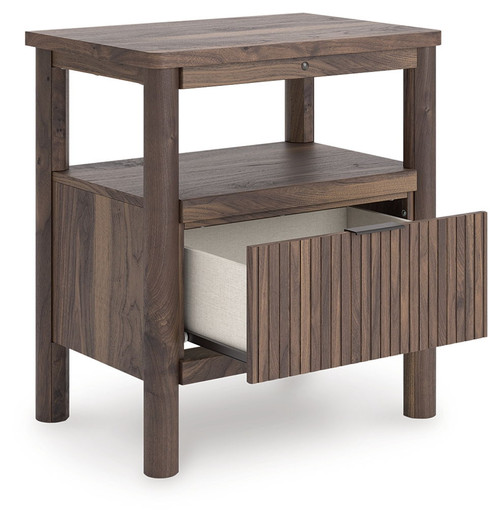 Pamytta - Brown - One Drawer Night Stand