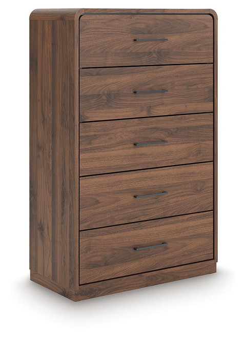 Fortlorn - Five Drawer Chest - Walnut Brown