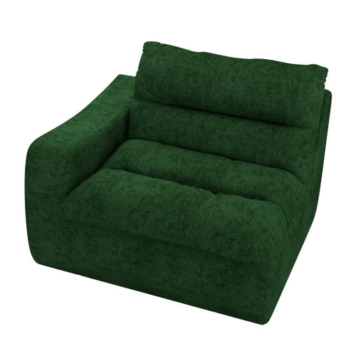 Modern Lazy Floor Sofa With Right Arm, Comfortable Beanbag Lounge