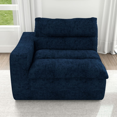 Modern Lazy Floor Sofa With Right Arm, Comfortable Beanbag Lounge