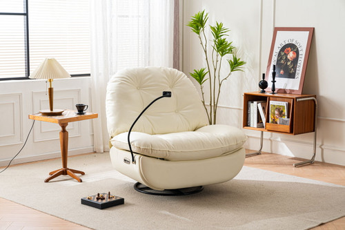 Power Recliner Swivel Glider USB Charger With Bluetooth Music Player, Sleep, Working, Game And Leisure