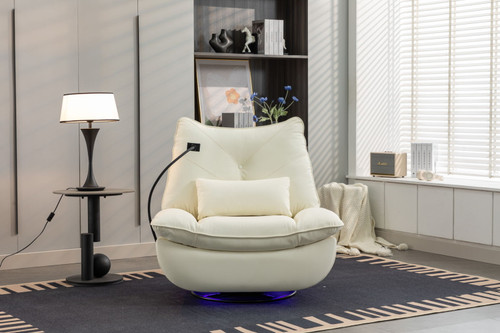 270 Swivel Glider Recliner Chair, Power Recliner Rocking Chair, USB Port Charge For Nursery Chair With Atmosphere Lamp For Living Room Bedroom Apartment 270 Swivel Glider Recliner Chair, Power Recliner Rocking Chair, USB Port Charge For Nursery Chair With Atmosphere Lamp For Living Room Bedroom Apartment