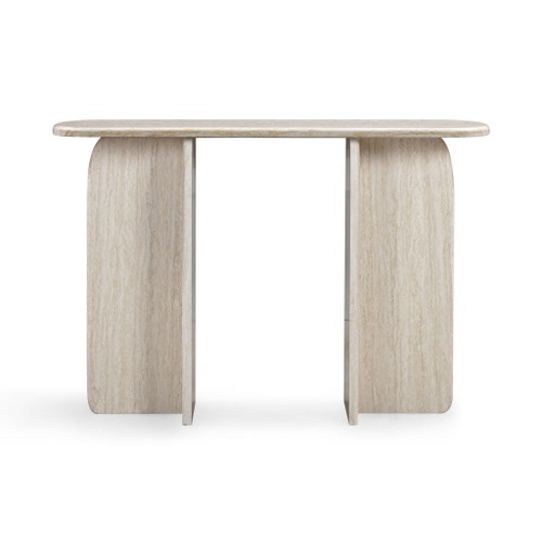 Clementine - Console Table - Travertine