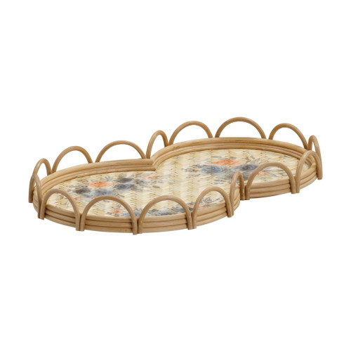 Corey - Figure Eight Bamboo Tray - Multi Corey - Figure Eight Bamboo Tray - Multi