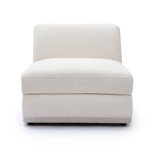 Perry - Modular Armless Chair - Cream