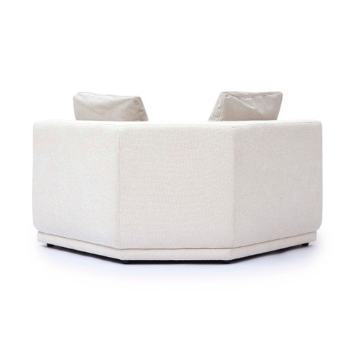 Perry - Modular Wedge Corner Chair - Cream