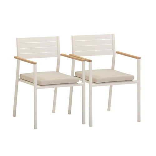 Sardinia - Outdoor Dining Chair (Set of 2) - Cream Sardinia - Outdoor Dining Chair (Set of 2) - Cream