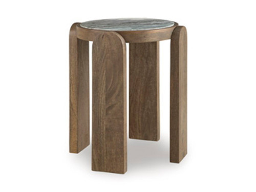 Gavrilley - Gray / White / Brown - Accent Table